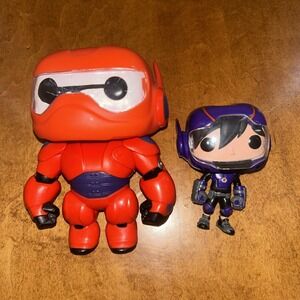 Armored Baymax and Hiro Hamada Funko Pop Figures  Disney A3